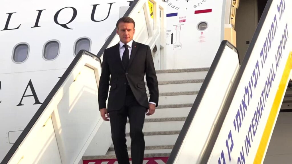 Emmanuel Macron en Israël: solidarité et diplomatie délicate