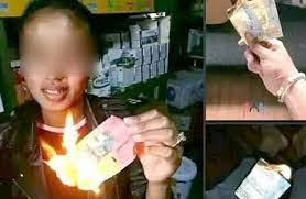 Jeune fille en détention provisoire après le défi de brûler de l’argent sur Facebook