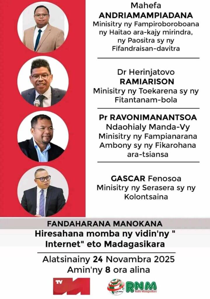 Le prix de l’Internet à Madagascar au cœur d’une émission spéciale réunissant quatre ministres
